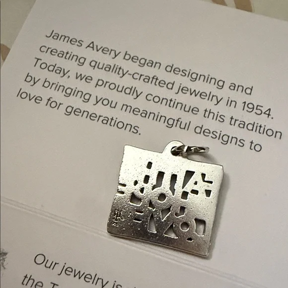 James Avery Retired Faith Hope Love 3D sterling silver charm EUC cut - Picture 2 of 7